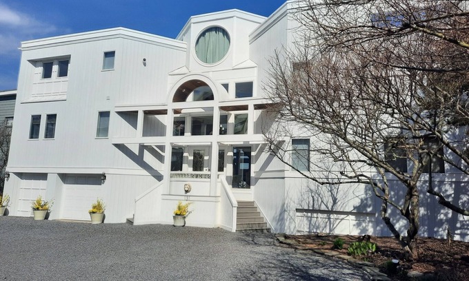 North Beach Haven House | Bayfront home, private setting, hot tub, centrally located on LBI. Pet friendly
