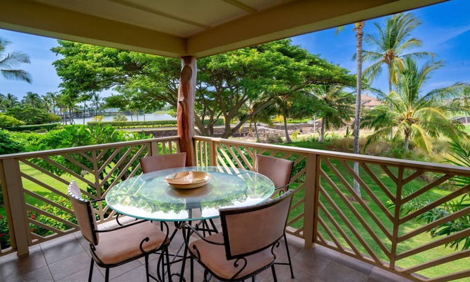 Waikoloa Condo | BBQ Grill on the lanai. Waikoloa Beach Villas G22