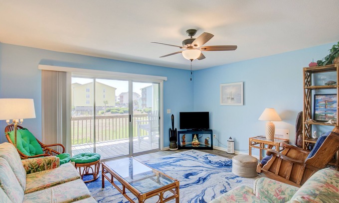 Surf City Condo | Beach condo with pool, sundecks, outdoor showers & direct beach access