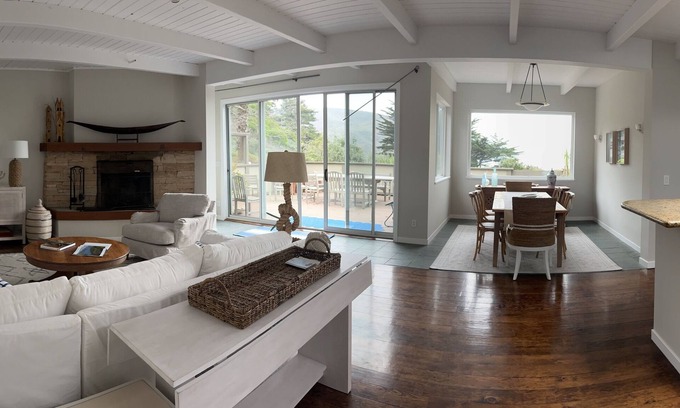 Muir Beach House | Beach Front Coastal Home with Beautiful Garden and Ocean Views
