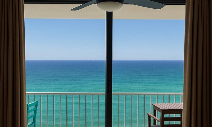 Panama City Beach Condo | Beachfront condo on 17th floor at Tidewater Resort