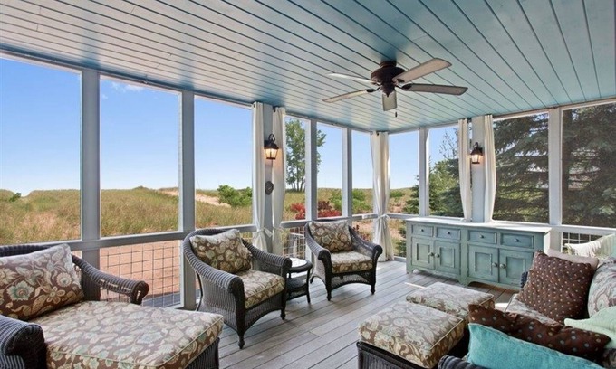 Michigan City House | Beachfront, Gorgeous 5 Bedroom Home in Michigan City, IN (Sleeps 14)