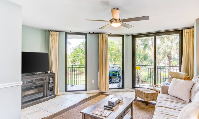Isle of Palms Villa | Beachfront villa w/access to shared pool, beach, or golf, & w/shared gas grill