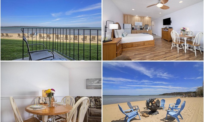 Traverse City Condo | ✵ Beachfront Walkout Condo: Pointes North Resort ➠ 106