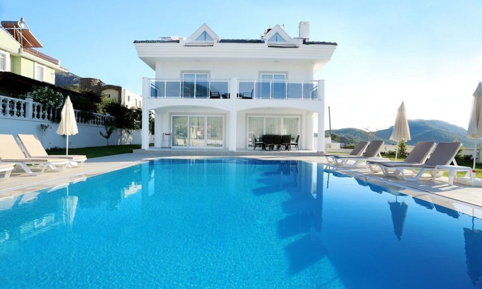 Oludeniz Villa | Beautiful 4 Bedroom Villa, Private Heated Pool & Garden, Mountain Views. Ovacik.