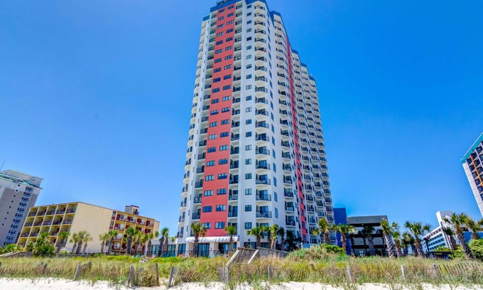 Myrtle Beach Resort | Beautiful Angle Oceanfront Sun Suite + Official On-Site Rental Privileges