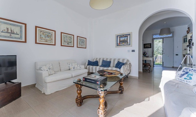 Pieve Ligure Apartment | Beautiful apartment for 8 guests with A/C, WIFI, TV, balcony and panoramic view, close to Portof.