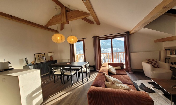 Monetier-les-Bains Apartment | Beautiful new T3 1km from the slopes