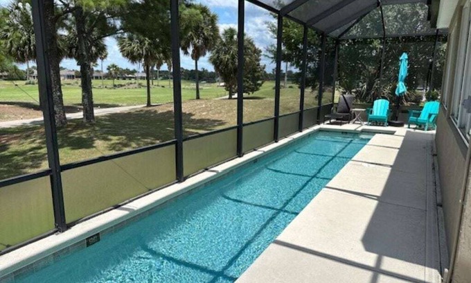 The Villages House | Beautiful home on golf course w/unheated lap pool! Dogs are ok!
