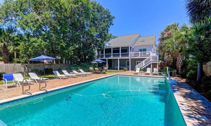 Isle of Palms House | Beautiful home with a gorgeous saltwater pool, 1 block from the beach - 806 Carolina