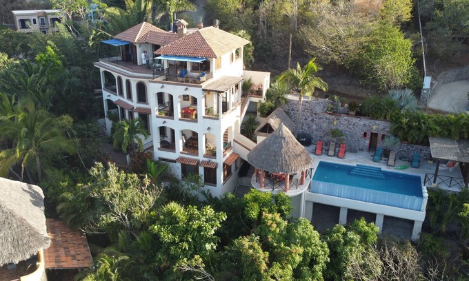La Manzanilla Villa | Beautiful La Manzanilla Villa, large heated pool, jungle+sea view, Starlink WIFI
