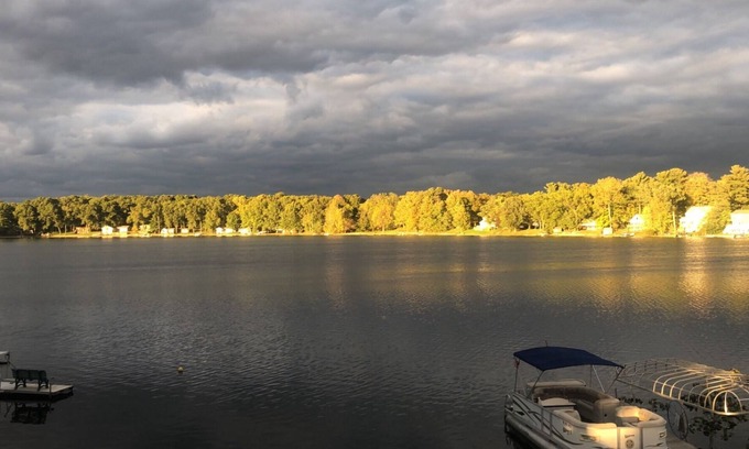 Decatur House | Beautiful Lake House with 150' sandy beach on 85 acre all sports lake