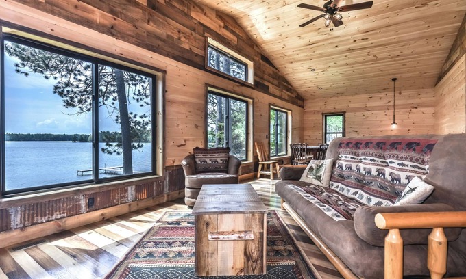St Germain Cabin | Beautiful lakeside cottage on Little Saint Germain with personal dock and sandy
