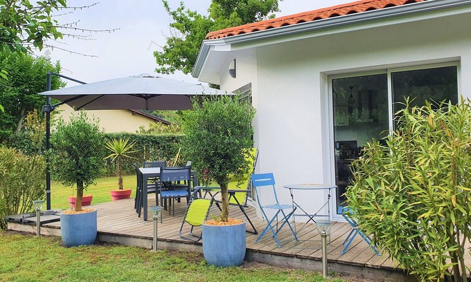 Biscarrosse Villa | Beautiful new villa, quiet, near forest Biscarrosse/6p