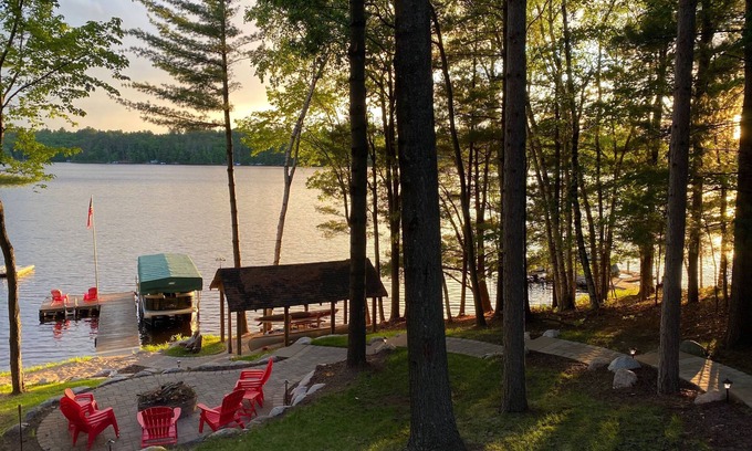 Eagle River Cabin | Beautiful Northwoods Home with Lakefront Views and Spectacular Shoreline