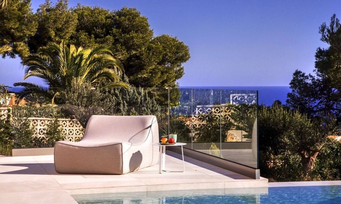 Cap de la Nau Villa | Beautiful private villa for 8 guests with A/C, WIFI, private pool, TV, patio and panoramic view