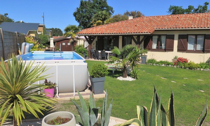 Labenne House | Beautiful private villa for 4 people with private pool, WIFI, TV, terrace and pets allowed