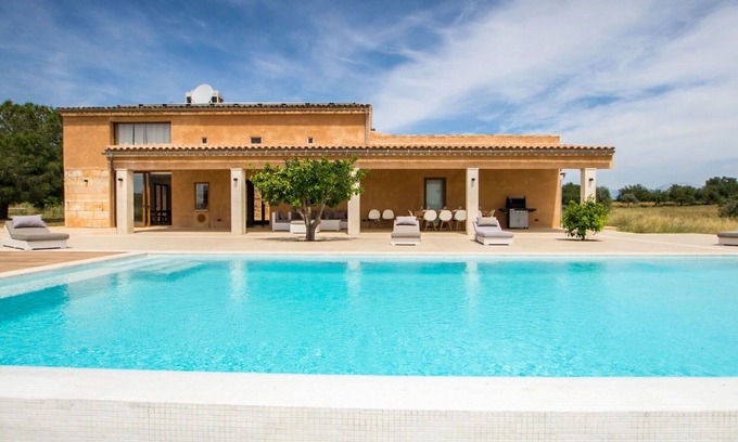 Sencelles House | Beautiful private villa for 12 guests with A/C, WIFI, private pool, TV, patio and panoramic view