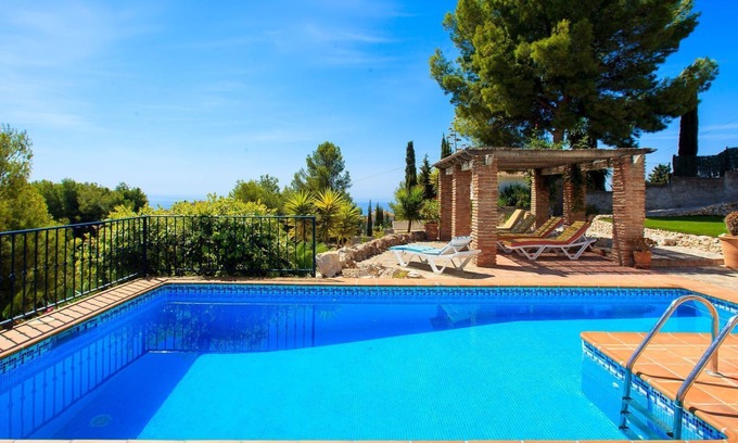 Frigiliana House | Beautiful private villa for 8 guests with A/C, private pool, WIFI, TV, terrace and pets allowed