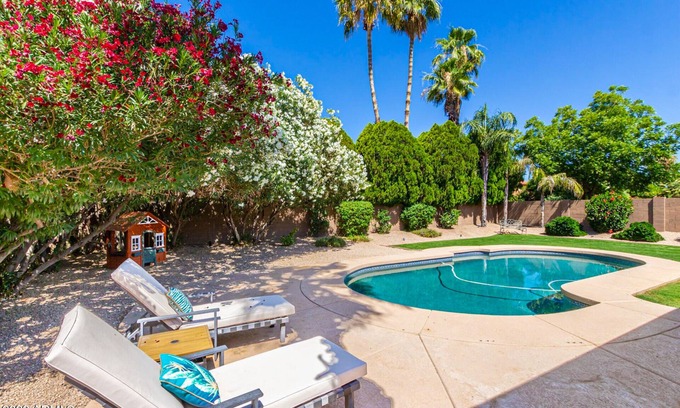 Paradise Valley Village House | Beautiful single-level home with enclosed yard, pool, patio & WiFi