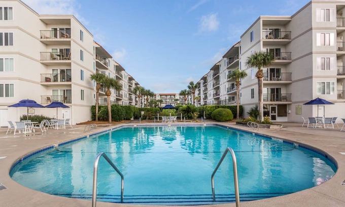 Saint Simons Island Condo | Beautiful View! 3BR 4th Floor St. Simons Beach Club, Steps to the Beach!