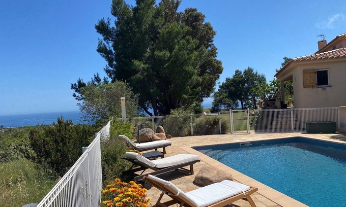 Santa Giulia Villa | Beautiful villa with exceptional sea view and secure swimming pool