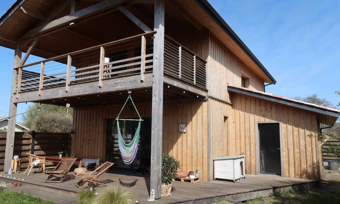 Lacanau House | Beautiful warm wooden house 800m from the lake