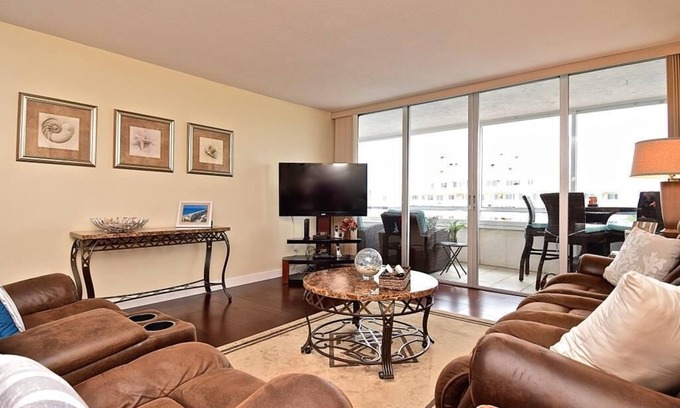 Siesta Key Condo | Beautifully Appointed with Views from Every Room at Fishermans Haven. Private Beach, Gated FH504