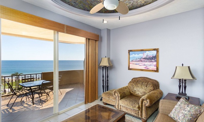 Sandy Beach Condo | Bella Sirena 503 A Wave From It All Cozy Well Furnished Ocean View Condo