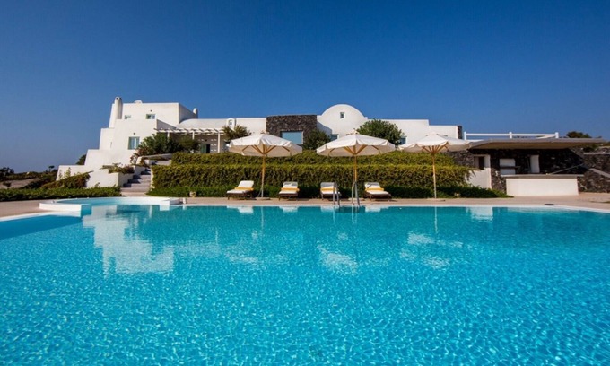 Akrotiri Villa | Black Rock Villa - Luxury 5 Bedrooms - Santorini - Complimentary Concierge