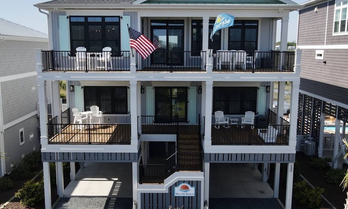 Ocean Isle Beach House | Blue Isle 5BR-6BTH has Everything. Large Pool. Excellent Outdoor Area. Top Rated