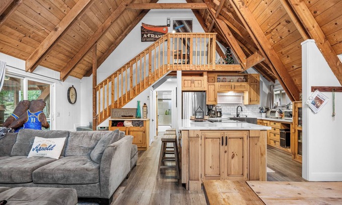 Arnold Cabin | Blue Lake Springs A-Frame Of Mind Cabin in Arnold