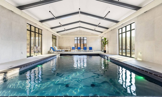 Henryville House | Blue Pond Ultra-modern retreat by Great Wolf with indoor pool