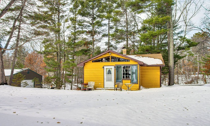 Crosslake Cabin | Boat Dock & Fire Pit: Waterfront Home in Crosslake