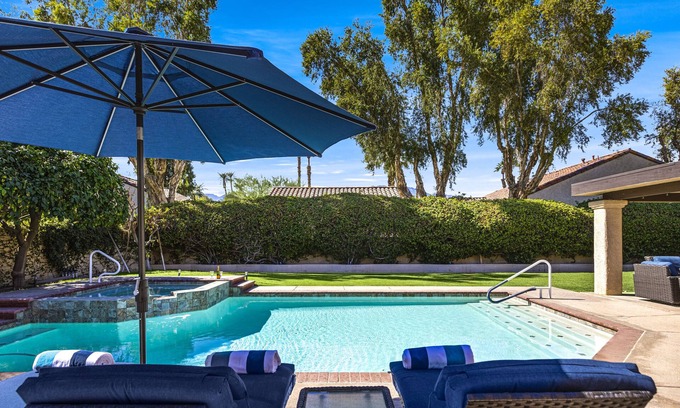 Cathedral City House | Boho Chic Rancho Mirage Home with Private Saltwater Pool and Jacuzzi