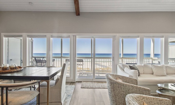West Panama City Beach Condo | Bonita Beach Condo #12, RENOVATED 2022, 3 Br/3Ba, Directly on the Beach Sleeps 9