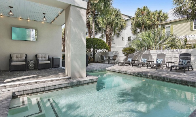 Frangista Beach House | Book a Fall Stay Today! Beach Community! Private Pool! 5 Adult Bikes!