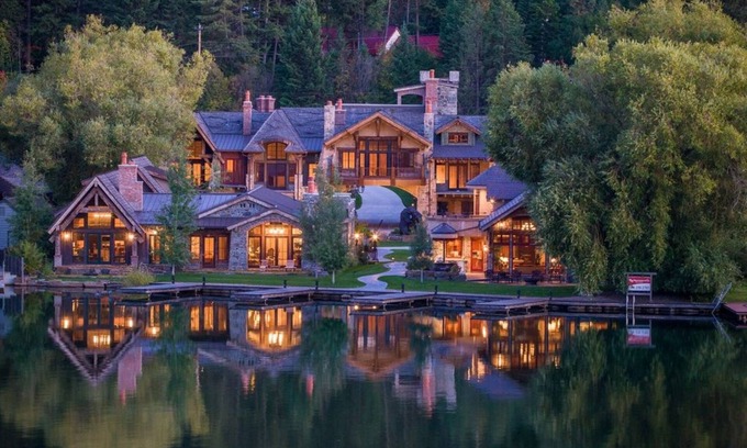 Bigfork Ski Chalet | Book Now for Winter! Direct Waterfront with Private Dock at Bear Dance, Bigfork Bay - Flathead Lake