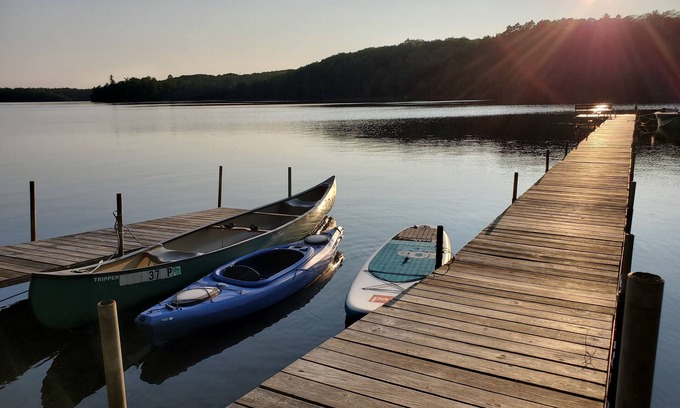 Boulder Junction Cabin | Boulder Lake waterfront home- Kayaks, Canoes and Bike Trail Access
