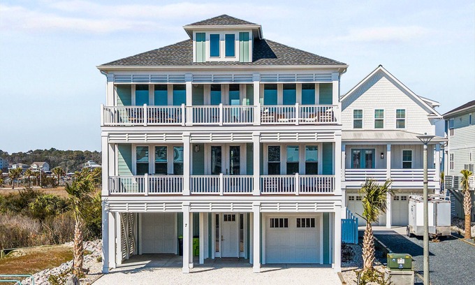 Ocean Isle Beach House | "BRAND NEW" 5BR Retreat w/Private Pool in Exclusive Gated Ocean Isle Beach
