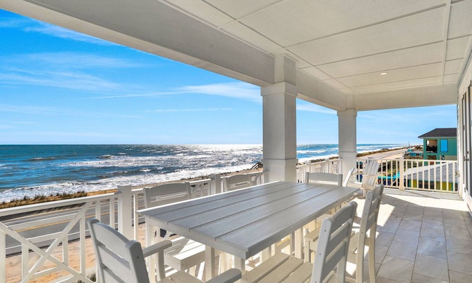 Flagler Beach House | Brand new oceanfront home with private hot tub,outdoor shower and grill