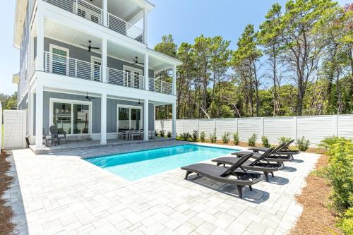 West Panama City Beach House | Brand New, Private Pool, Walk To Beach, Game Room