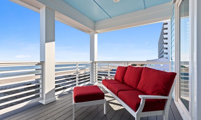 Wilmington Beach Condo | Breath taking views: New oceanfront 3BR 3BA, huge deck, great views, elevator