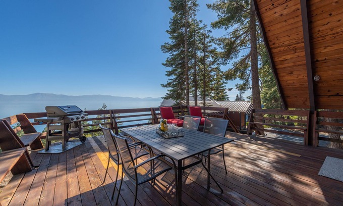 Carnelian Bay House | Breathtaking Mountain/Lake View, A Frame, Dogs OK- Nightingale Lakeview