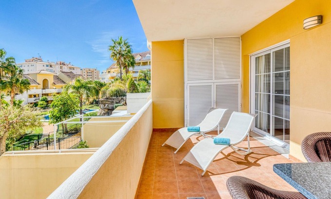 Estepona Apartment | Bright 2-Bed Apartment in Estepona's Peaceful Puerto Alto with Pools and Terrace