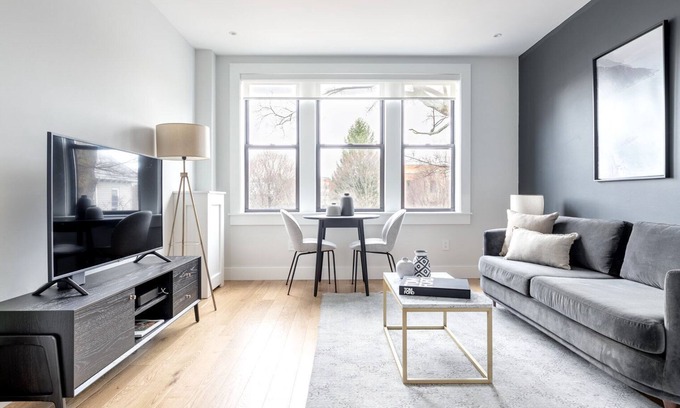 Brighton Apartment | Bright Allston 2BR w/W/D in basement, by Blueground