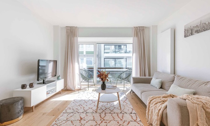 Knokke Apartment | Bright Apartment Near Beach, Pets OK