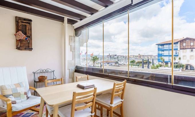 Hendaye Apartment | Bright Apartment with Parking by Marina, 200m from the Beach