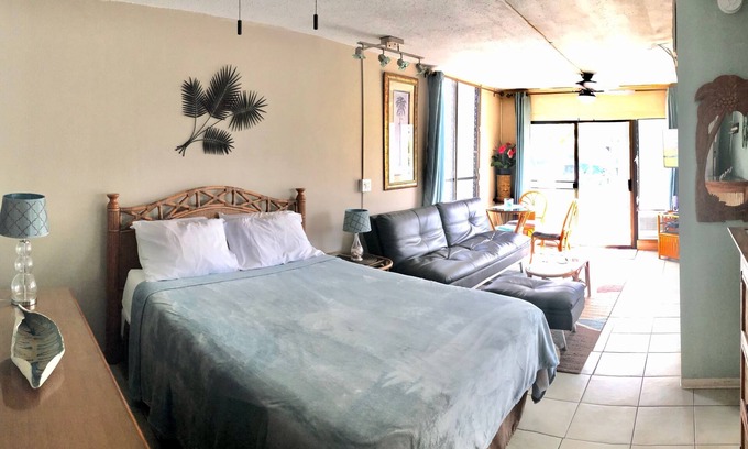 Kihei Apartment | Bright, breezy Corner studio, low rates all year OPEN Days/weeks in Aug-Sep 2025