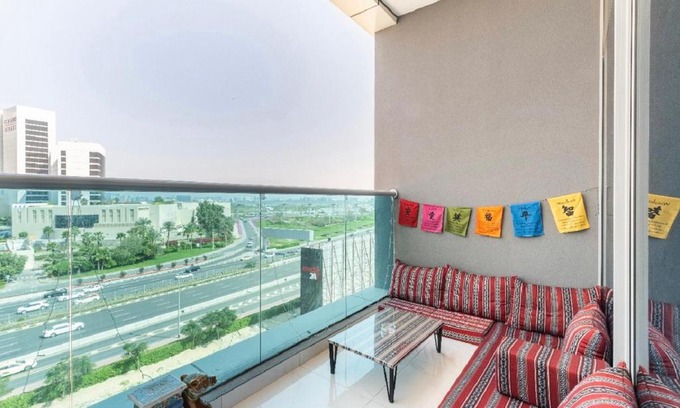 Jadaf Apartment | Bright & Cozy, Near Metro & Downtown, Pool, Gym